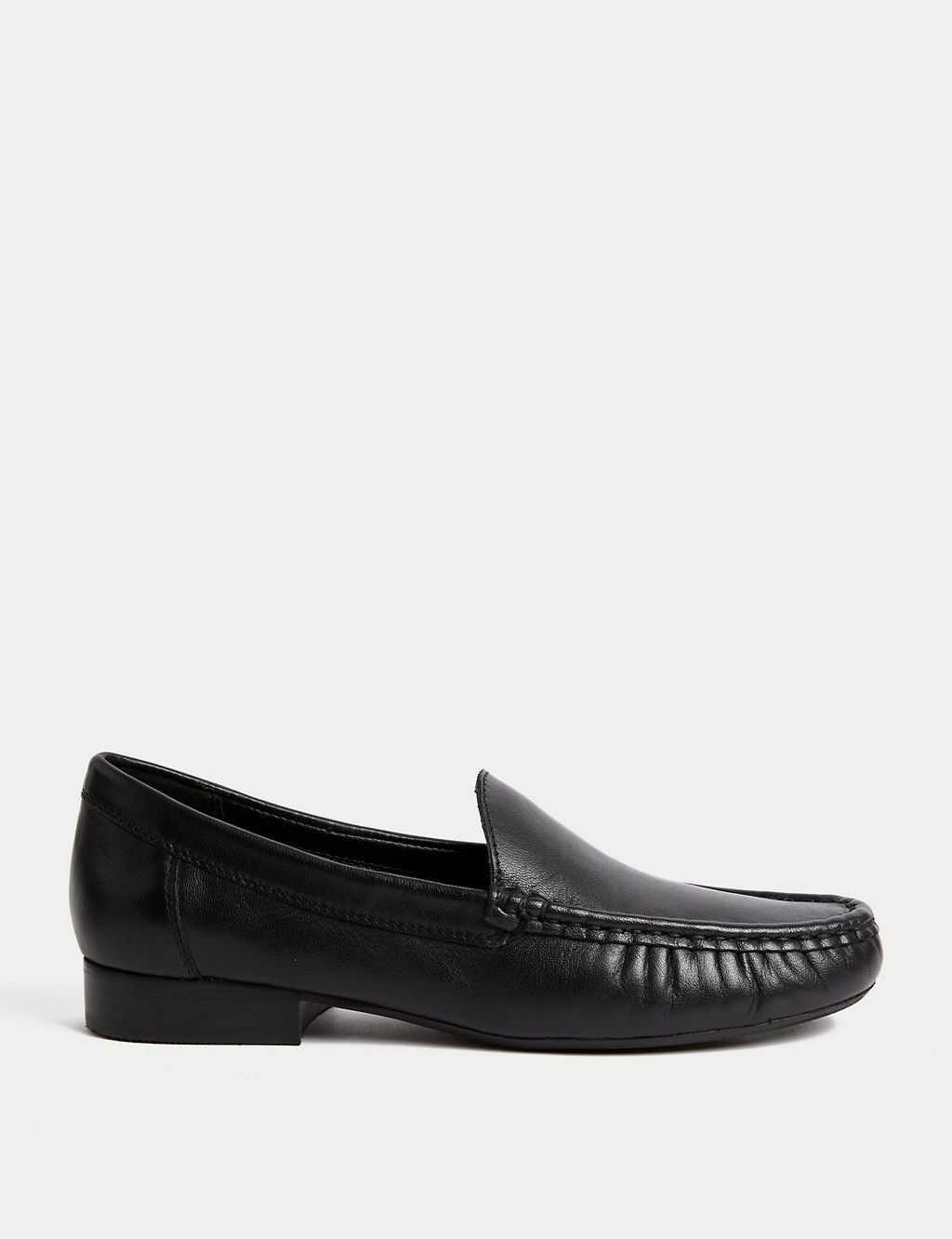 Leather Slip On Flat Loafers 3 of 3