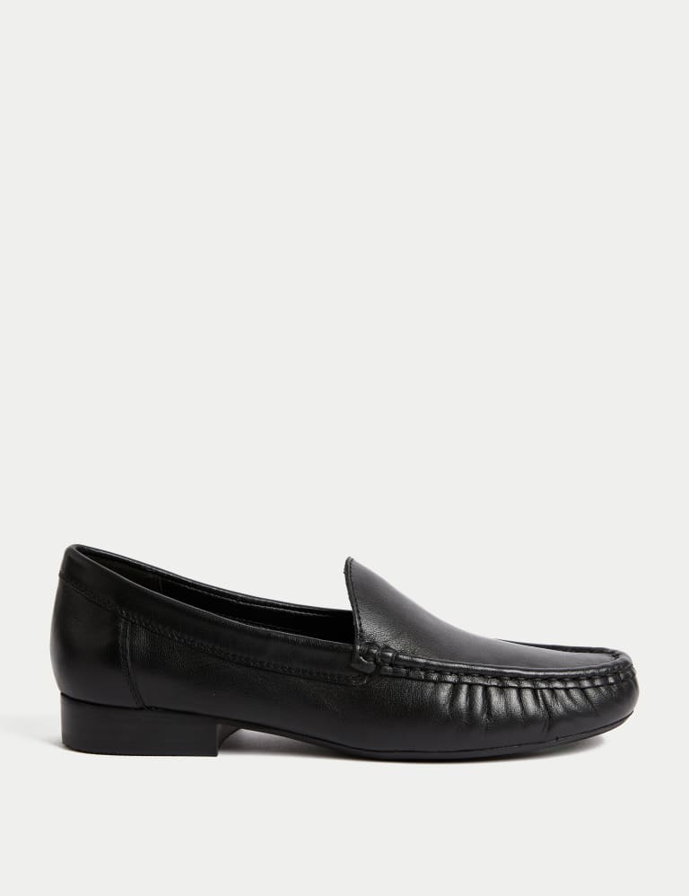 M&s ladies flat black cheap shoes