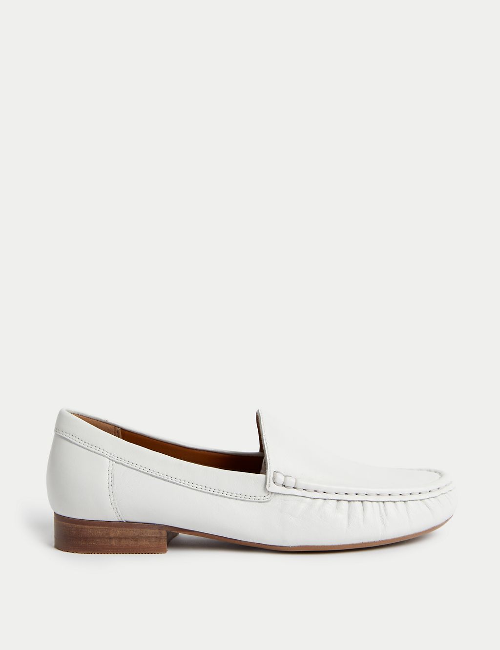 Leather Slip On Flat Loafers 3 of 3