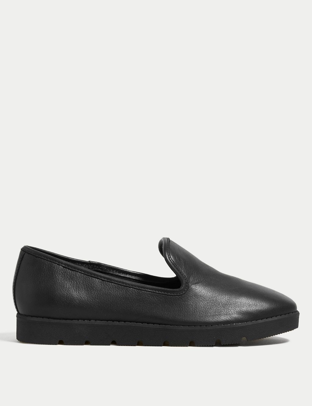 Leather Slip On Flat Pumps | M&S Collection | M&S