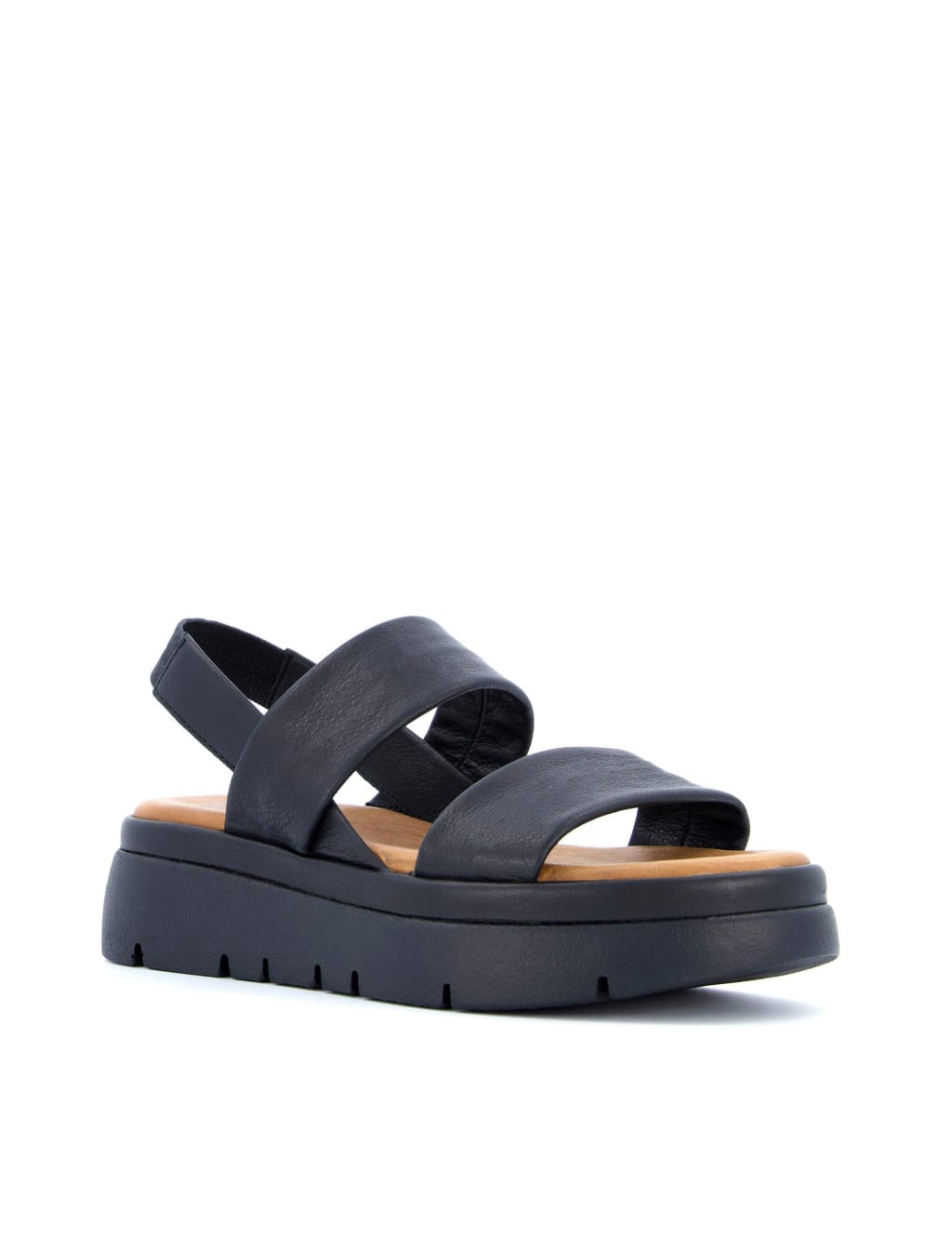 Leather Slip On Flatform Sandals 3 of 4