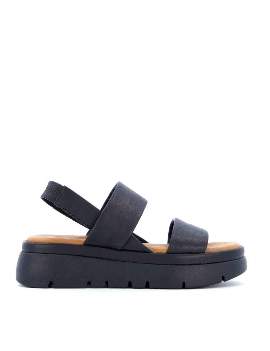 Leather Slip On Flatform Sandals 1 of 4