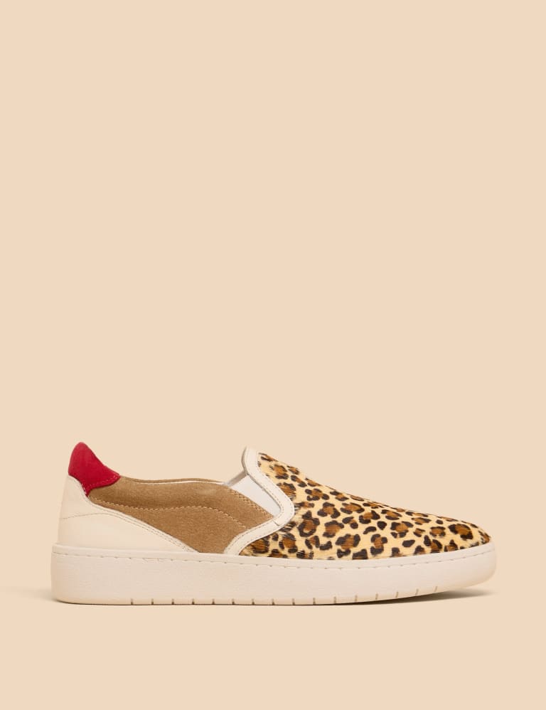 Animal print slip on trainers cheap