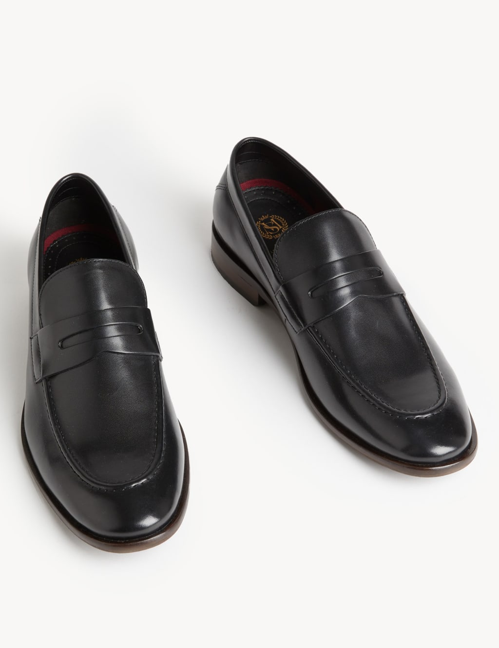 Leather Slip On Loafers