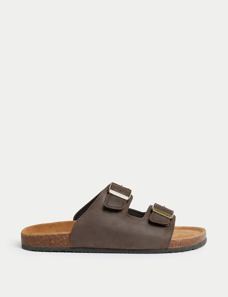 Leather Slip-On Sandals 1 of 5