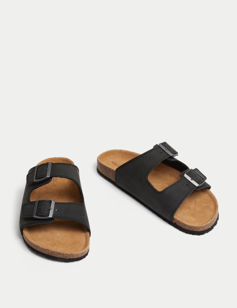 Leather Slip-On Sandals 2 of 5