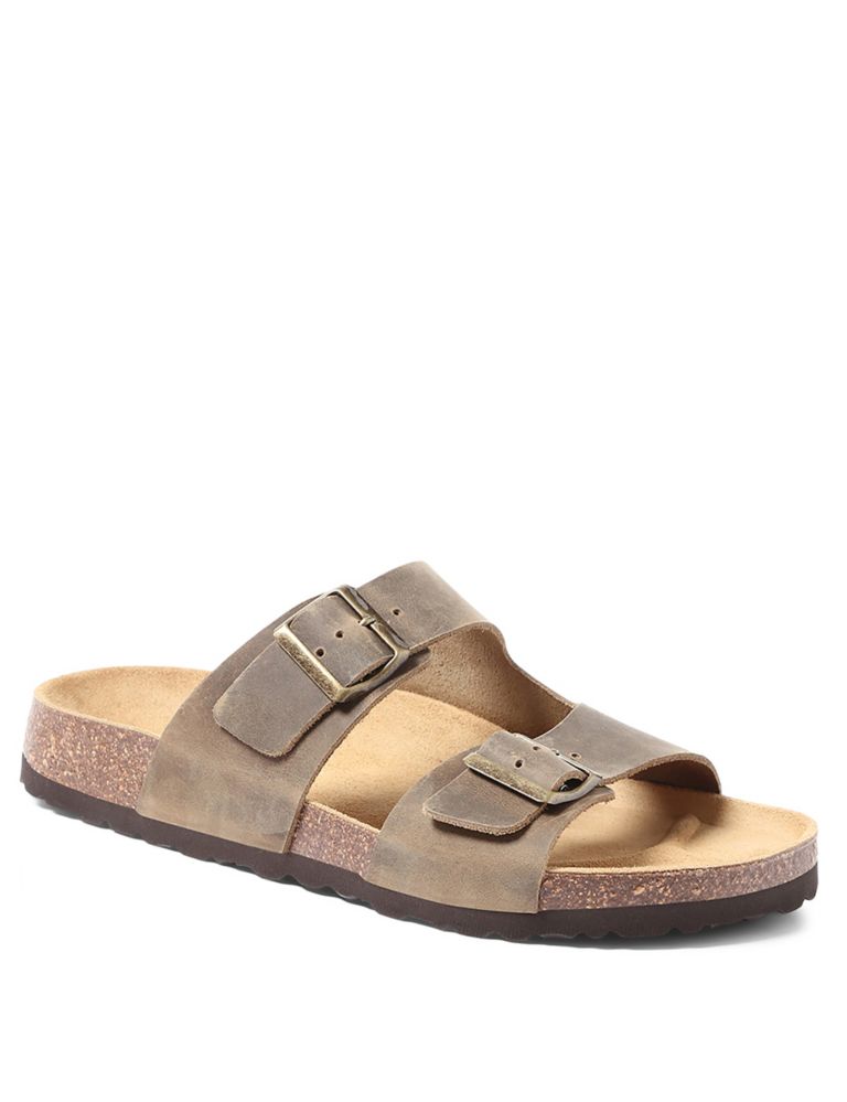 Leather Slip-On Sandals 2 of 5
