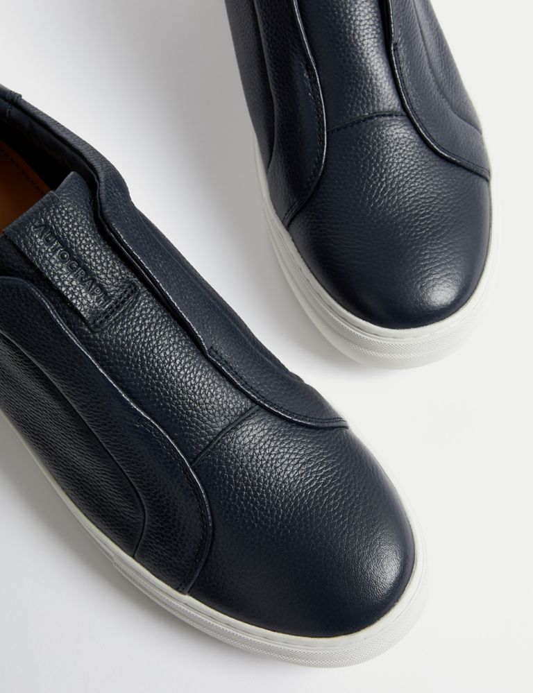 Leather Slip-On Trainers with Freshfeet™ 3 of 4