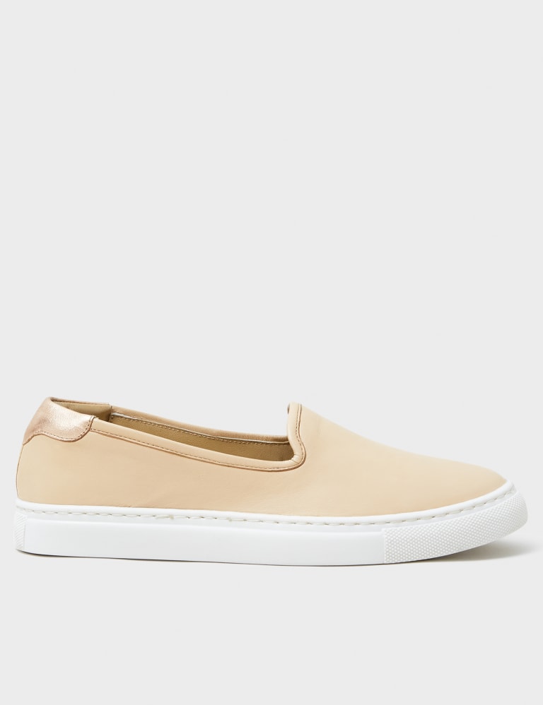 Leather Slip On Trainers Crew Clothing M&S
