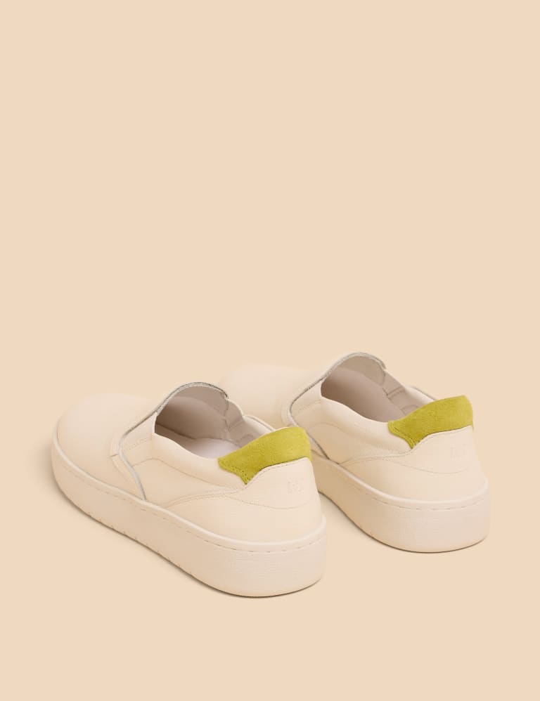 mens black leather slip on trainers