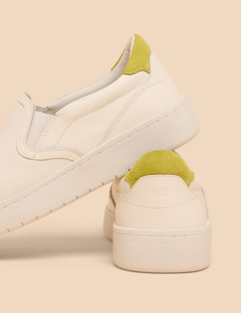 Leather Slip On Trainers