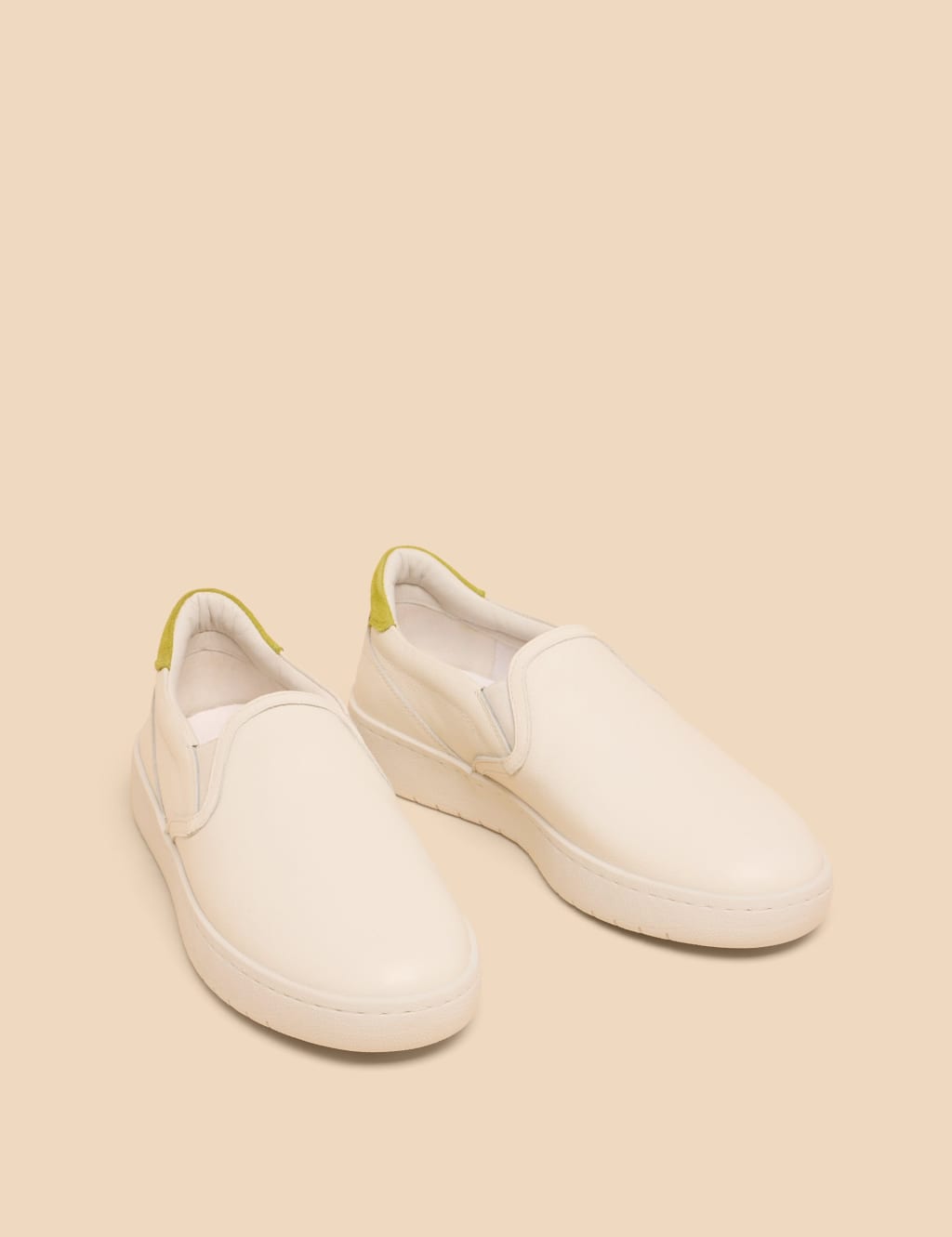 Leather Slip On Trainers