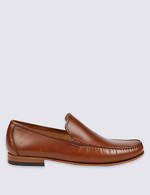 Leather Slip-on Loafers Image 2 of 5