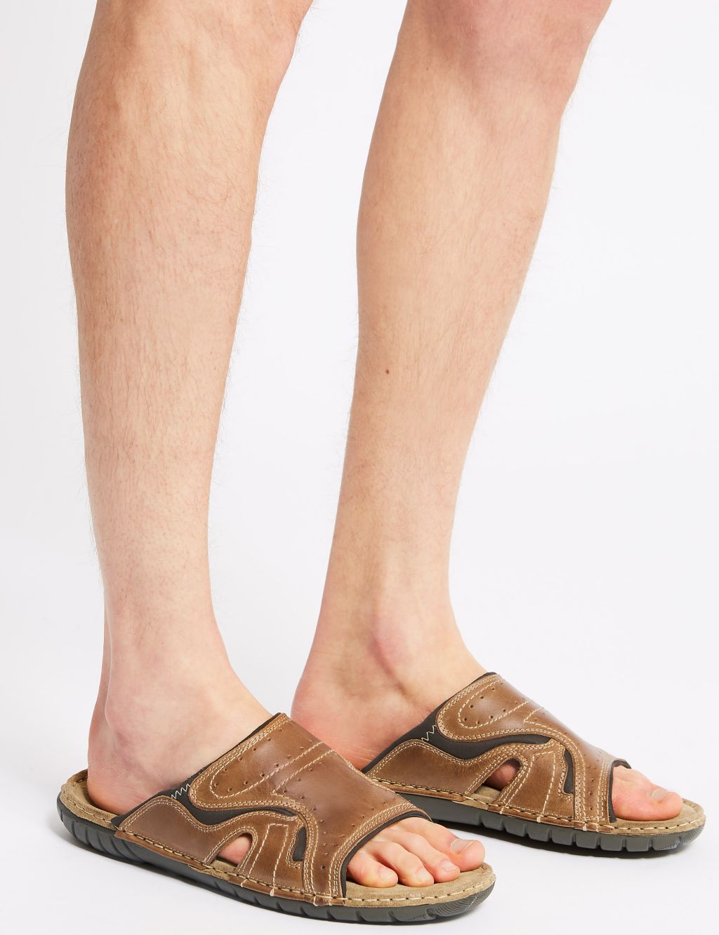Leather Slip-on Sandals 3 of 6