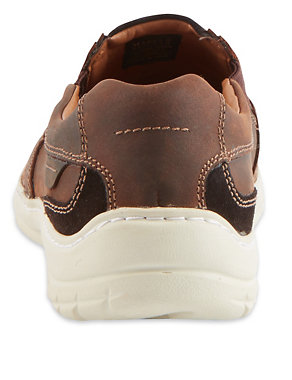 Leather Slip-on Shoes with Freshfeet™ Image 2 of 5
