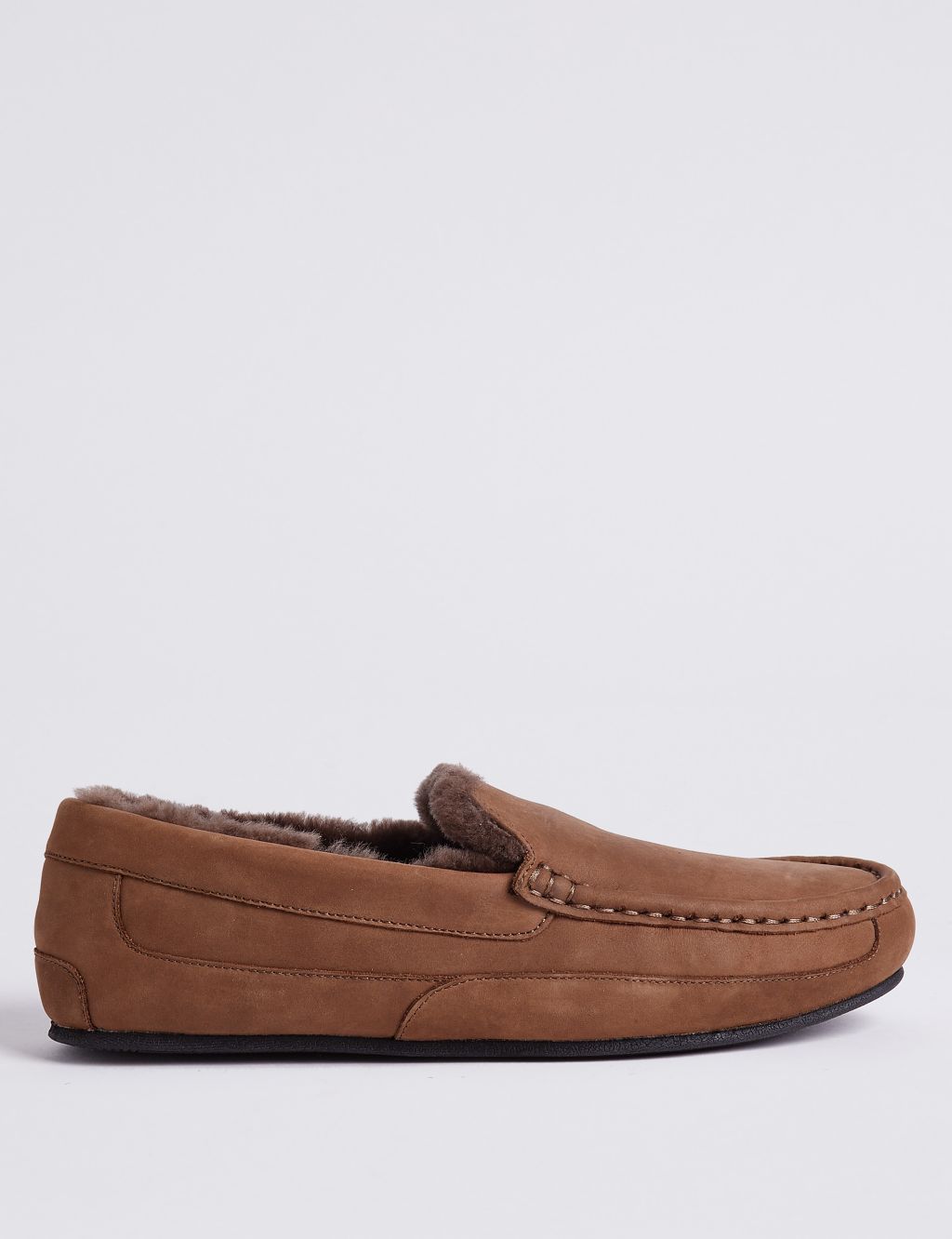 Leather Slip-on Slippers with Freshfeet™ 1 of 6