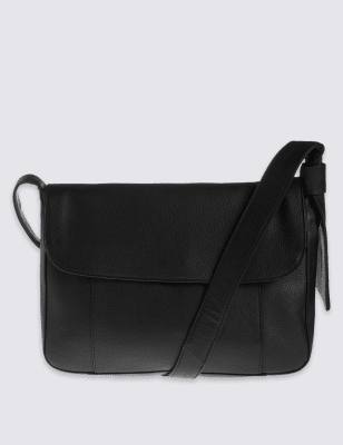 marks and spencer leather messenger bag