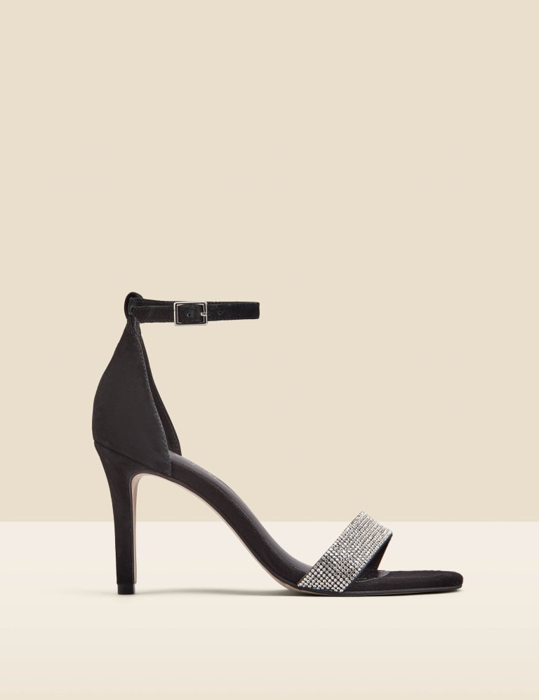 Sparkly sales strap heels
