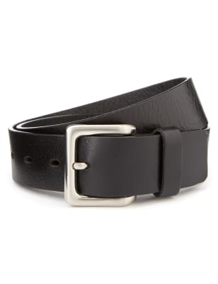 Leather Square Buckle Belt | Blue Harbour | M&S