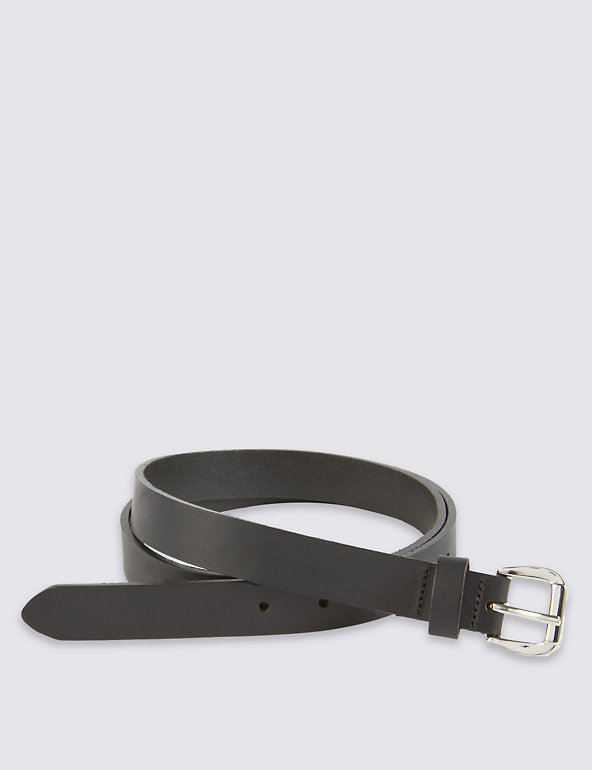Leather Square Buckle Belt Image 1 of 2