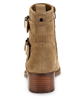 Leather Stain Away™ Two Strap Biker Boots with Insolia Flex® Image 2 of 4