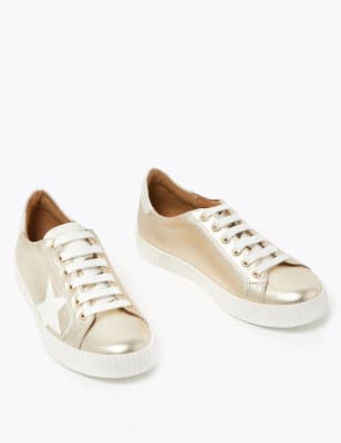 M&s store silver trainers