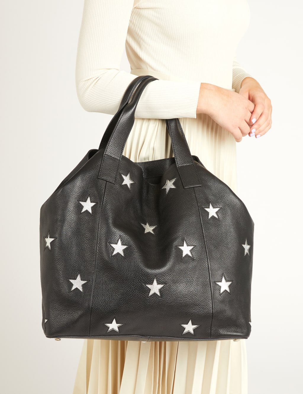 Leather Star Tote Bag 3 of 3