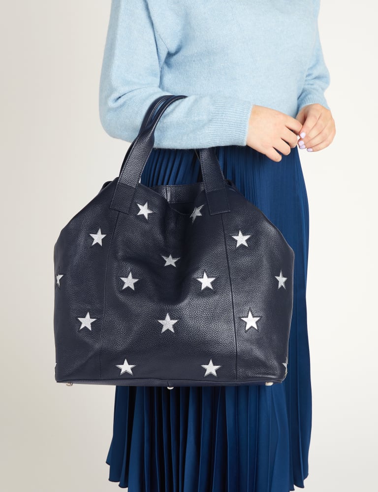 Leather Star Tote Bag 1 of 3