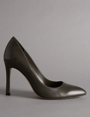 Leather Stiletto Court Shoes with Insolia® Image 2 of 6