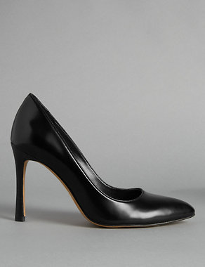 Leather Stiletto Court Shoes with Insolia® Image 2 of 7