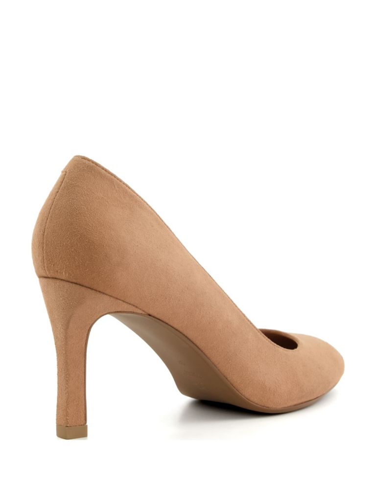 Leather Stiletto Heel Court Shoes 3 of 4