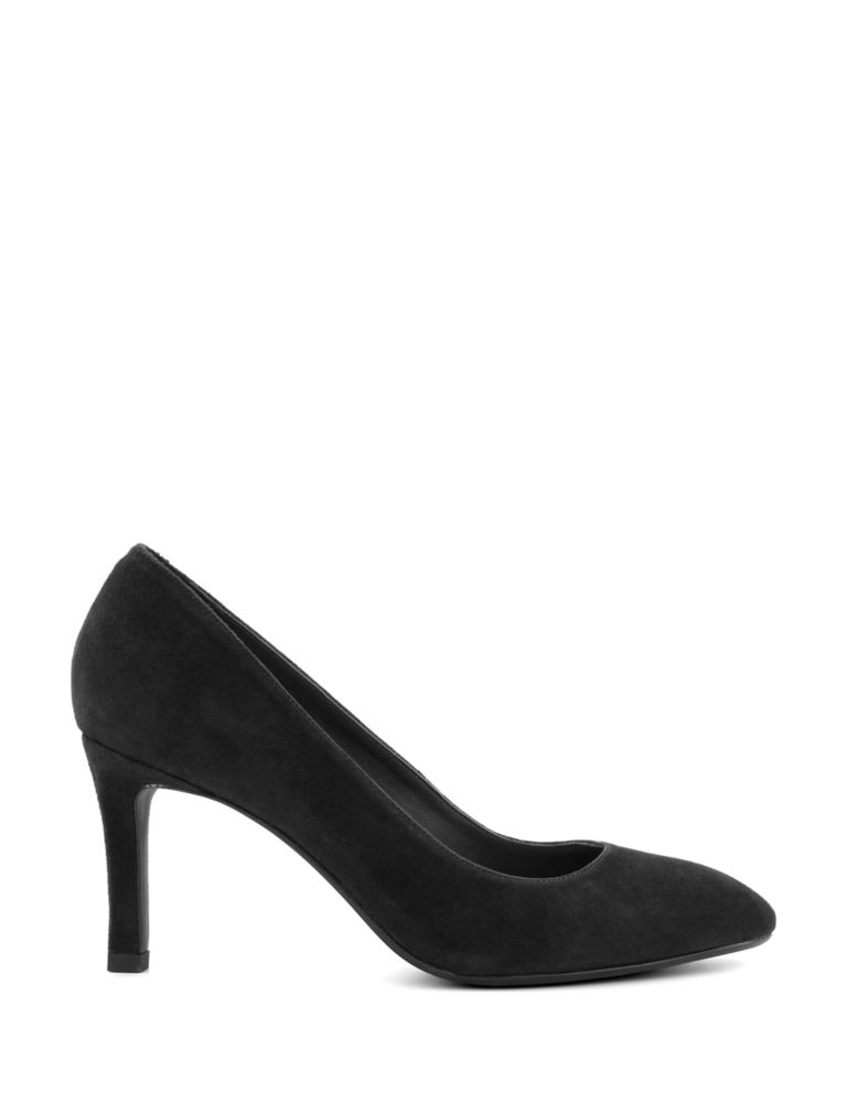 Leather Stiletto Heel Court Shoes 1 of 5