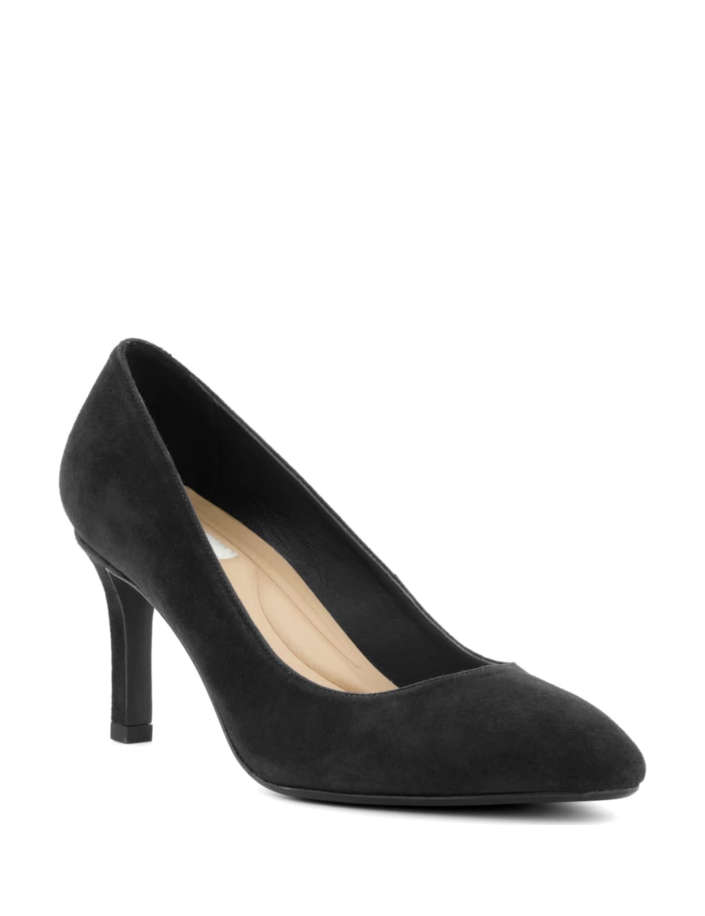 Leather Stiletto Heel Court Shoes 1 of 5