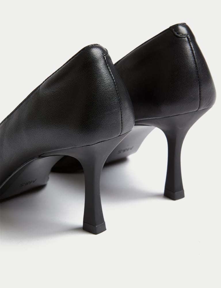 Leather Stiletto Heel Court Shoes 3 of 3