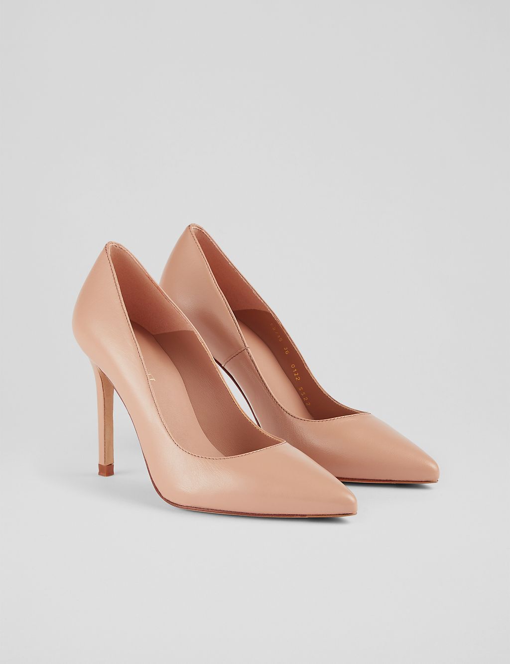 Leather Stiletto Heel Pointed Court Shoes 4 of 4