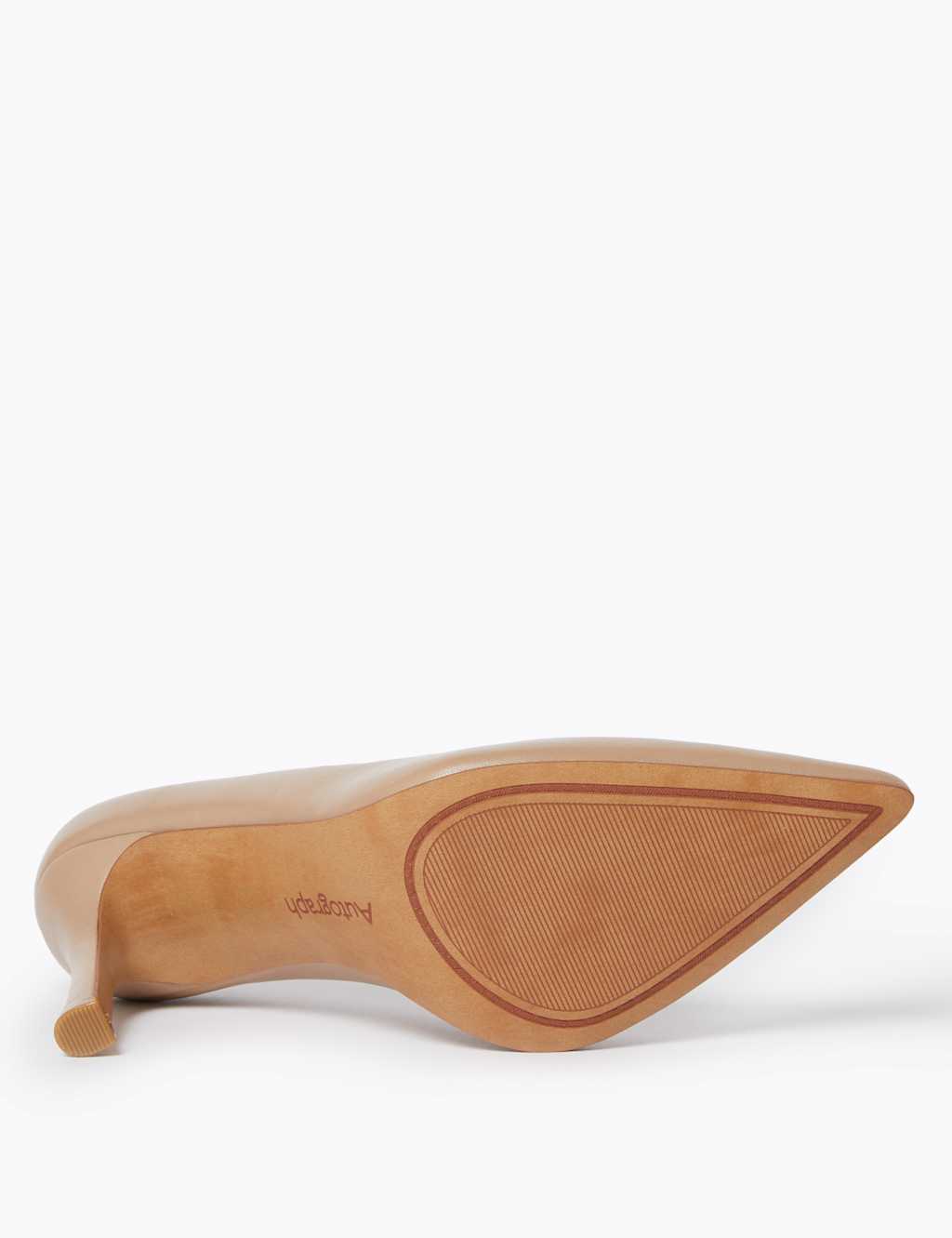 Leather Stiletto Pointed Toe Court Shoes 5 of 5