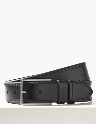 Leather Stitch Detail Belt Image 1 of 2