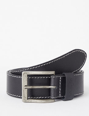 Leather Stitch Detail Belt Image 2 of 4