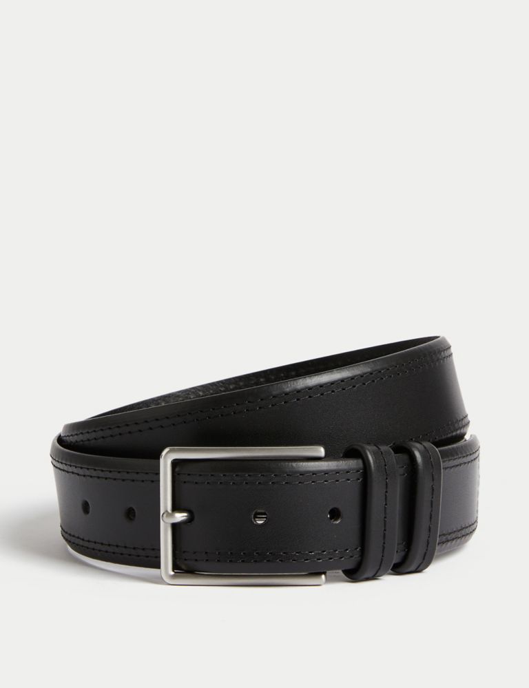 Leather Stitch Detail Belt | M&S Collection | M&S