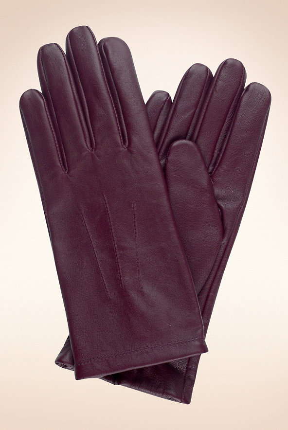 Leather Stitch Detail Gloves Image 1 of 1