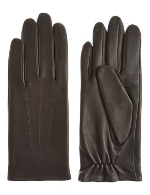 Leather Stitch Detail Gloves | M&S Collection | M&S