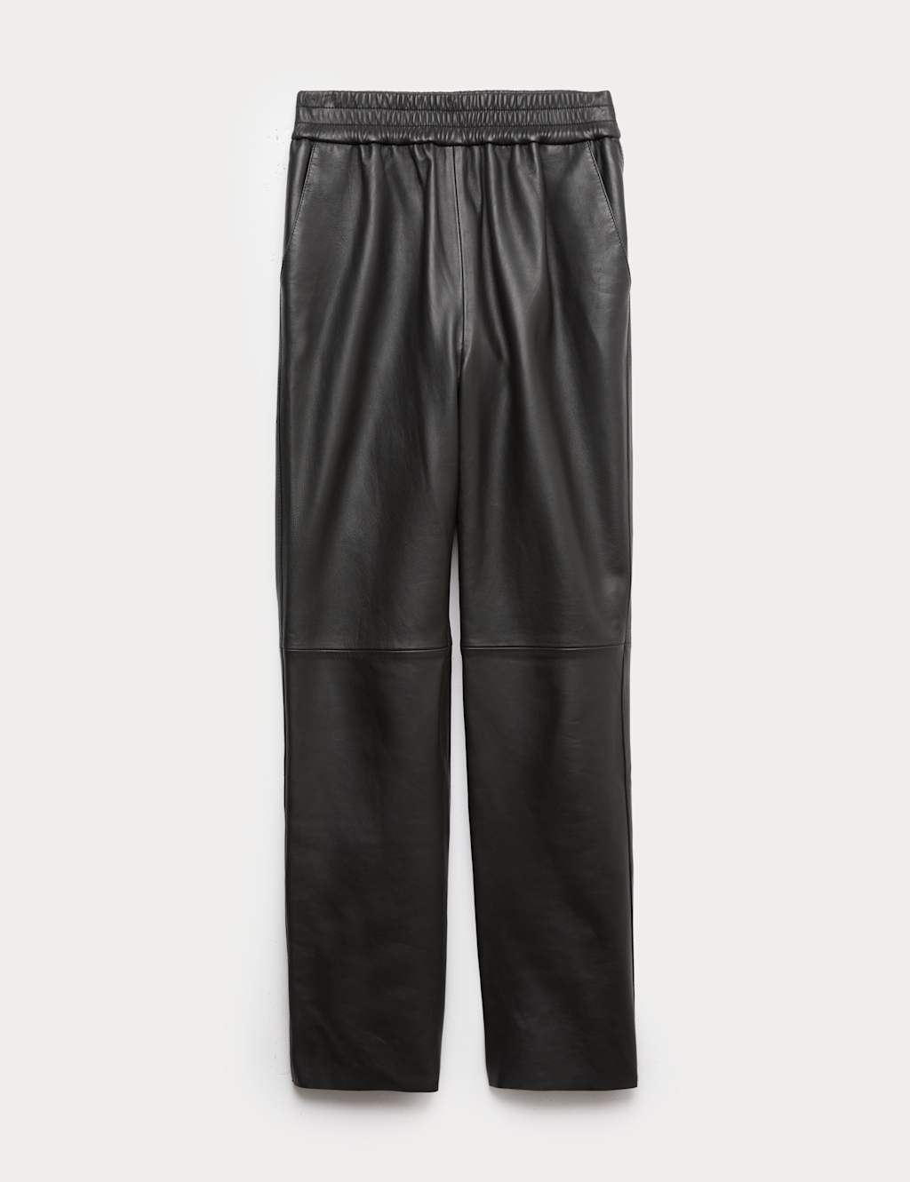 Leather Straight Leg Trousers Autograph M&S