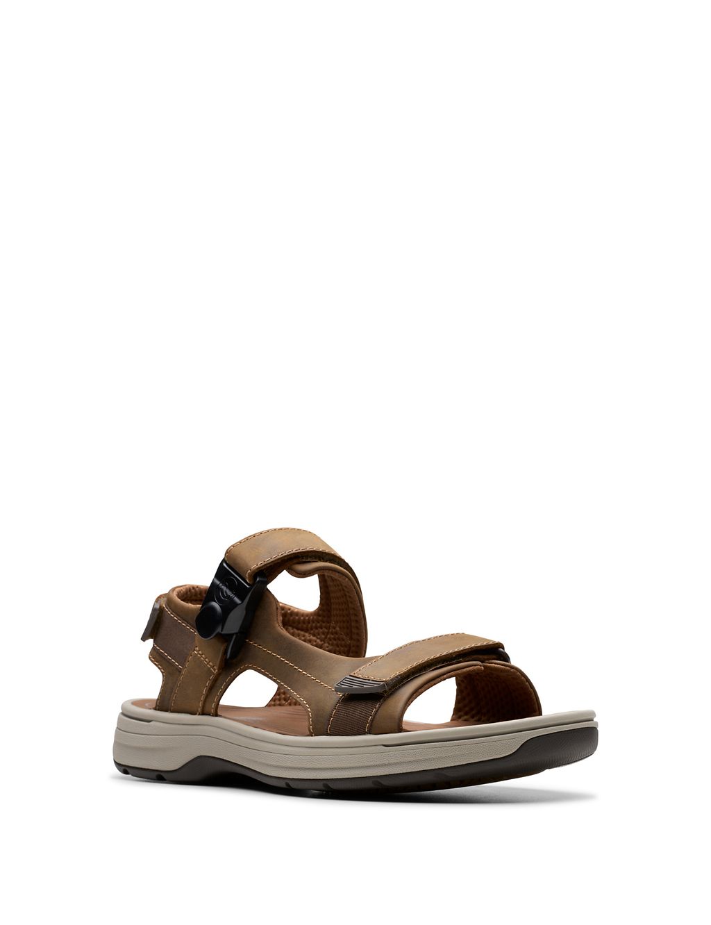 Leather Strappy Flat Sandals 1 of 6