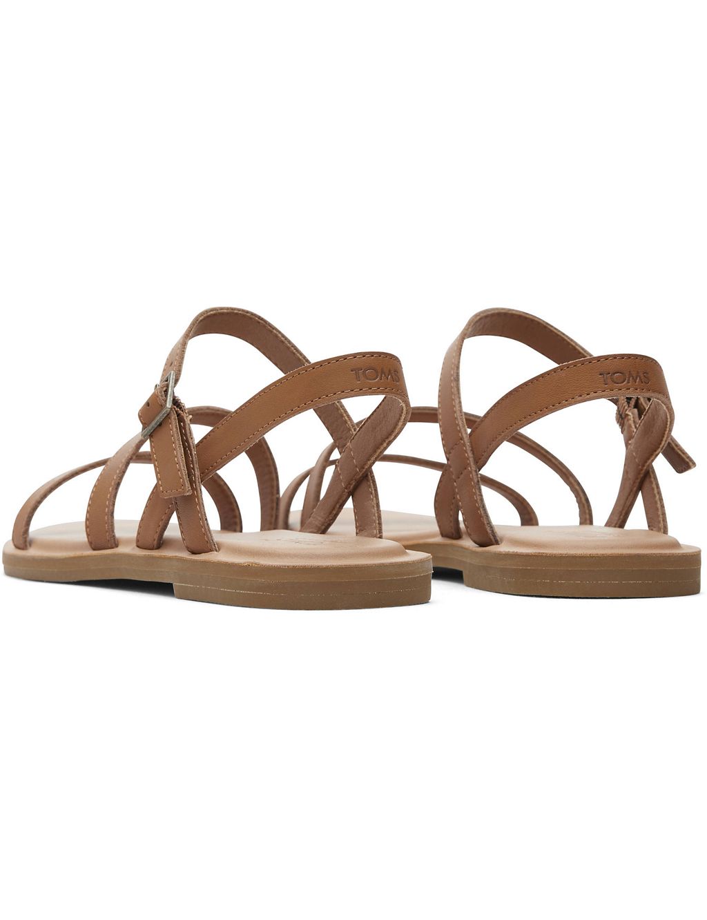 Leather Strappy Flat Sandals 4 of 6