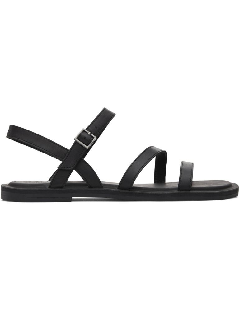 Leather Strappy Flat Sandals 3 of 6