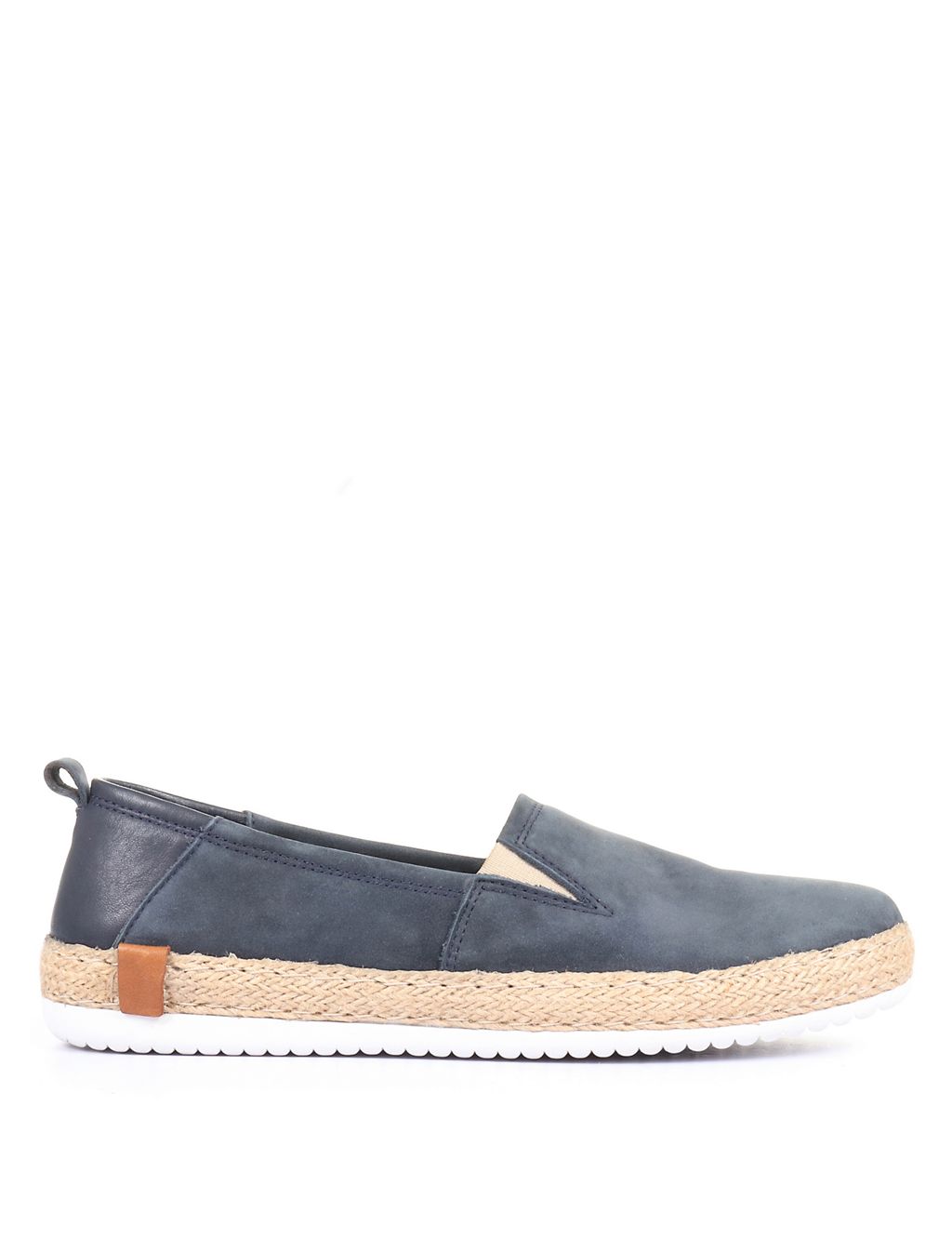 Leather Suede Flat Espadrilles 3 of 5
