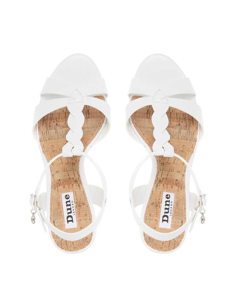 Leather T Bar Wedge Sandals Dune London M S