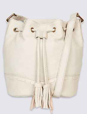 Leather Tassel Duffle Bag Image 2 of 5