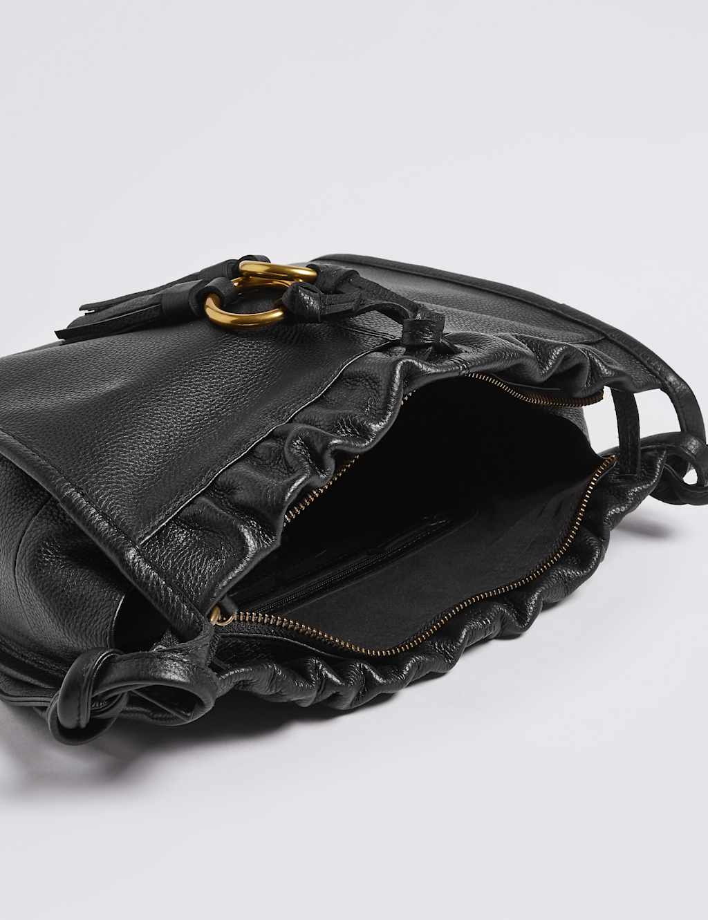 Leather Tassel Duffle Bag M&S Collection M&S