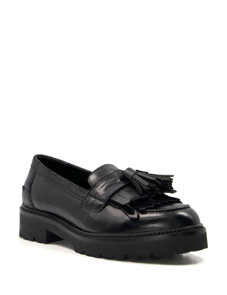 Dune greatly tassel loafers black outlet